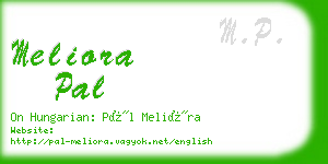 meliora pal business card